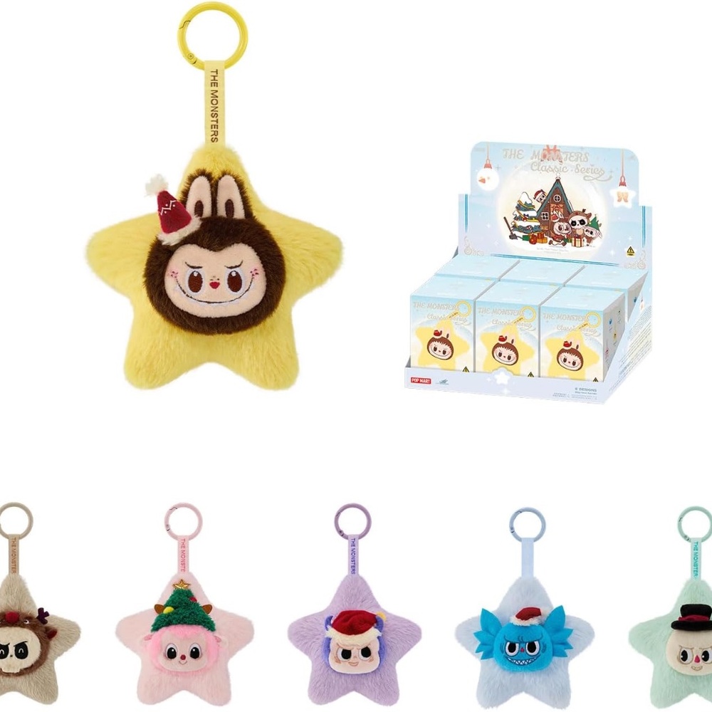 POP MART The Monsters Classic Series-Sparkly Plush Pendant Blind (whole set)